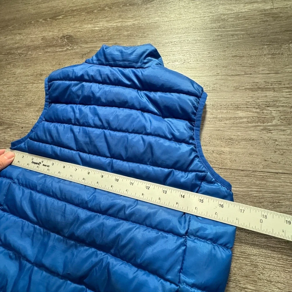 Eddie Bauer Vest Kids M 10/12 Blue Down‎ 650 Fill Puffer Winter Fall Gorpcore